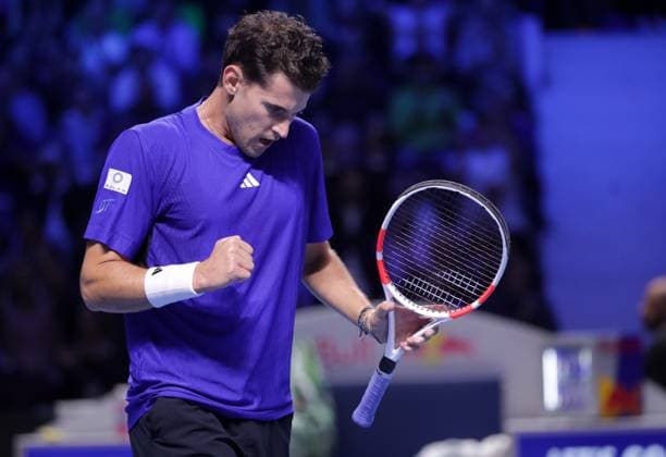 TENNIS - ATP, Tennis Herren Erste Bank Open VIENNA,AUSTRIA,22.OCT.24 - TENNIS - ATP World Tour, Erste Bank Open. Image shows the rejoicing of Dominic Thiem (AUT).  GEPAxpictures xWalterxLuger