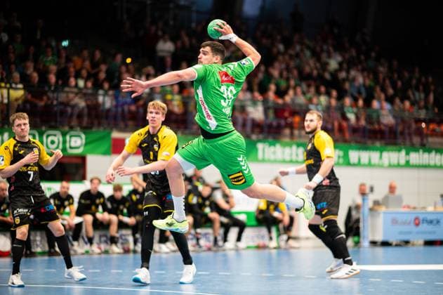 22 10 2024 Handball, 2024 2025, 2 Daikin Bundesliga, Matchday 8, GWD Minden HSC 2000 Coburg Carles Asensio Cambra Minden