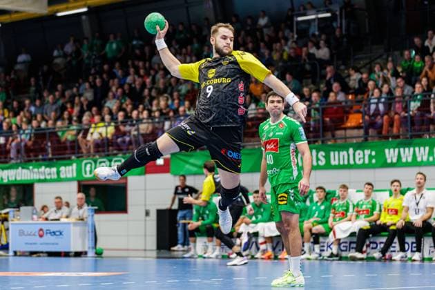 Bartlomiej Bis HSC 2000 Coburg, 09 GER, GWD Minden vs HSC 2000 Coburg, Handball, 2 Bundesliga, Matchday 8, Season 2024 2025, 22 10 2024 GER, GWD Minden vs HSC 2000 Coburg, Handball, 2 Bundesliga, Matchday 8, Season 2024 2025, 22 10 2024 Luebbecke Copyright: xEibner-Pressefoto JanxRollingerx EP_JSK
