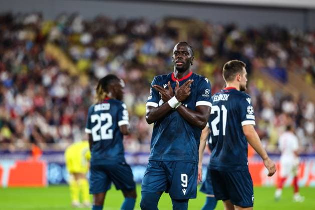 Fußball, CL, AS Monaco - Roter Stern Belgrad 22nd October 2024 - UEFA CHAMPIONS LEAGUE - J3 - SEASON 2024 2025 - AS MONACO vs CRVENA ZVEZDA - STADE LOUIS II ndiaye (cherif) celebrates his goal MONACO MONACO Copyright: xSPORTPIXPRESSx xFREDxPORCUx