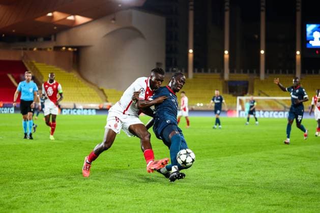 Fußball, CL, AS Monaco - Roter Stern Belgrad 22nd October 2024 - UEFA CHAMPIONS LEAGUE - J3 - SEASON 2024 2025 - AS MONACO vs CRVENA ZVEZDA - STADE LOUIS II ndiaye (cherif) in action against singo (wilfried) MONACO MONACO Copyright: xSPORTPIXPRESSx xFREDxPORCUx