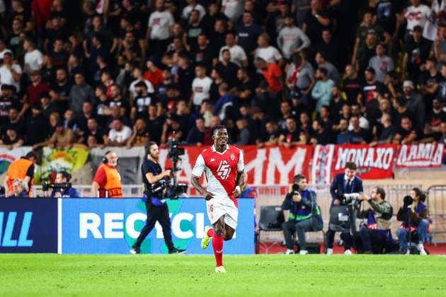 Fußball, CL, AS Monaco - Roter Stern Belgrad 22nd October 2024 - UEFA CHAMPIONS LEAGUE - J3 - SEASON 2024 2025 - AS MONACO vs CRVENA ZVEZDA - STADE LOUIS II The happiness of embolo (breel) after he scores his goal MONACO MONACO Copyright: xSPORTPIXPRESSx xFREDxPORCUx
