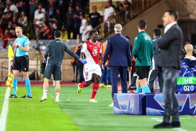 Fußball, CL, AS Monaco - Roter Stern Belgrad 22nd October 2024 - UEFA CHAMPIONS LEAGUE - J3 - SEASON 2024 2025 - AS MONACO vs CRVENA ZVEZDA - STADE LOUIS II The happiness of embolo (breel) after he scores his goal MONACO MONACO Copyright: xSPORTPIXPRESSx xFREDxPORCUx