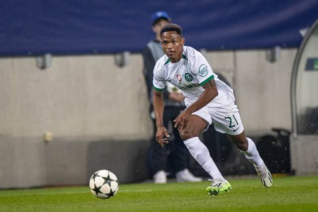 SOCCER - UEFA CL, Sturm vs Sporting KLAGENFURT,AUSTRIA,22.OCT.24 - SOCCER - UEFA Champions League, SK Sturm Graz vs Sporting CP. Image shows Geny Catamo (Sporting Lissabon).  GEPAxpictures xMatthiasxTrinkl