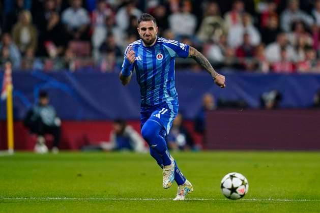 ESP: Girona FC v SK Slovan Bratislava. UEFA Champions League match. Date 3 Tigran Barseghyan of Slovan Bratislava during the UEFA Champions League match, date 3 between Girona FC and SK Slovan Bratislava played at Montilivi Stadium on October 22, 2024 in Girona, Spain. kpng Copyright: xSergioxRuizx xImagox PS_241022_GIR_SLO_004