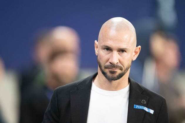 Christian Ilzer during UEFA Champions league match, Sturm Graz - Sporting CP , 22. october 2024 Copyright: xMICHALxFAJT,ZOSPORTU.SKx DSC_3004