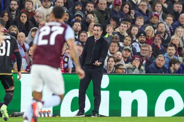 Aston Villa FC v Bologna FC 1909 Aston Villa Manager Unai Emery gestures during the Aston Villa FC v Bologna FC 1909 UEFA Champions League Round 1 match at Villa Park, Birmingham, England, United Kingdom on 22 October 2024 Editorial use only. All images are copyright Every Second Media Limited. No images may be reproduced without prior permission. Copyright: xIMAGO EveryxSecondxMediax ESM-1181-0013