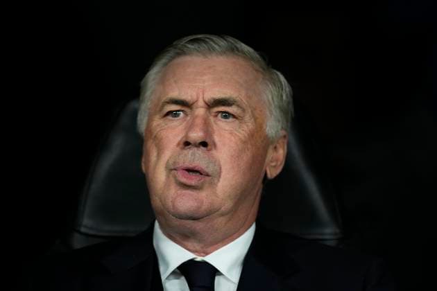 Real Madrid C.F. v Borussia- UEFA Champions League 2024 25 League Phase MD3 Carlo Ancelotti head coach of Real Madrid during the UEFA Champions League 2024 25 League Phase MD3 match between Real Madrid C.F. and Borussiaat Estadio Santiago Bernabeu on October 22, 2024 in Madrid, Spain. Madrid Spain  Copyright: xJosexBretonx originalFilename:bretonhernandez-realmadr241022_npN79.jpg