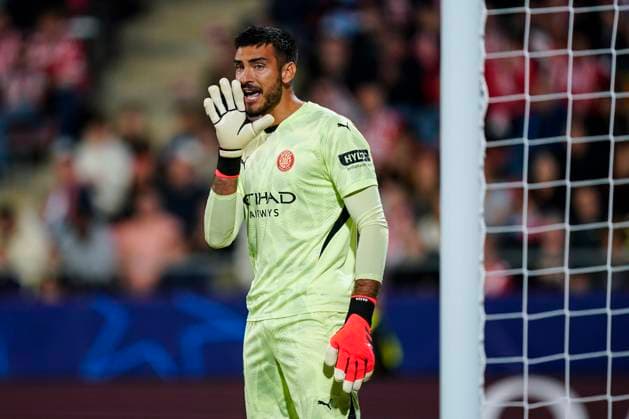 ESP: Girona FC v SK Slovan Bratislava. UEFA Champions League match. Date 3 Paulo Gazzaniga of Girona FC during the UEFA Champions League match, date 3 between Girona FC and SK Slovan Bratislava played at Montilivi Stadium on October 22, 2024 in Girona, Spain. kpng Copyright: xSergioxRuizx xImagox PS_241022_GIR_SLO_007