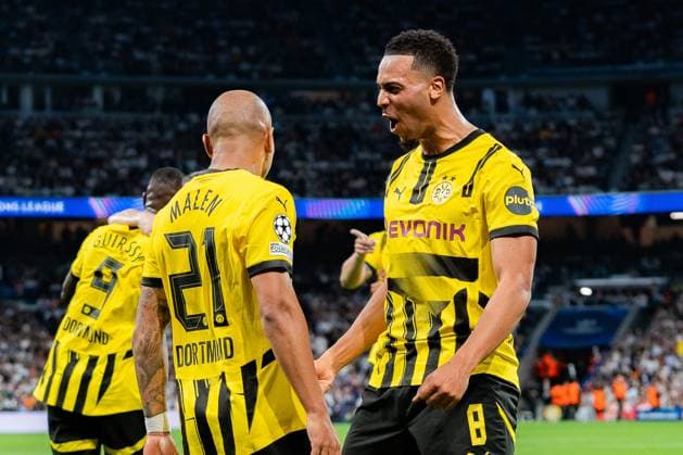 22 10 2024, Real Madrid vs Borussia Dortmund, UEFA Champions League, Matchday 3 Goal for 0 1 by Donyell Malen Borussia Dortmund, 21 Copyright: xBahhoxKarax