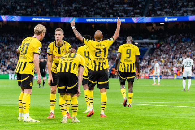 22 10 2024, Real Madrid vs Borussia Dortmund, UEFA Champions League, Matchday 3 Goal for 0 1 by Donyell Malen Borussia Dortmund, 21 Copyright: xBahhoxKarax