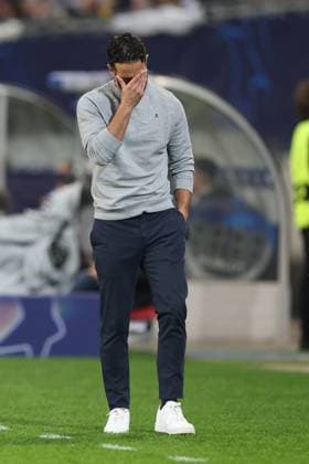 SOCCER - UEFA CL, Sturm vs Sporting KLAGENFURT,AUSTRIA,22.OCT.24 - SOCCER - UEFA Champions League, SK Sturm Graz vs Sporting CP. Image shows head coach Ruben Amorim (Sporting Lissabon).  GEPAxpictures xChrisxBauer