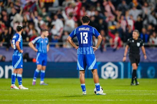ESP: Girona FC v SK Slovan Bratislava. UEFA Champions League match. Date 3 David Strelec of Slovan Bratislava during the UEFA Champions League match, date 3 between Girona FC and SK Slovan Bratislava played at Montilivi Stadium on October 22, 2024 in Girona, Spain. kpng Copyright: xSergioxRuizx xImagox PS_241022_GIR_SLO_021