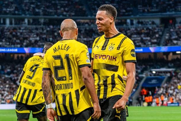22 10 2024, Real Madrid vs Borussia Dortmund, UEFA Champions League, Matchday 3 Goal for 0 1 by Donyell Malen Borussia Dortmund, 21 Copyright: xBahhoxKarax