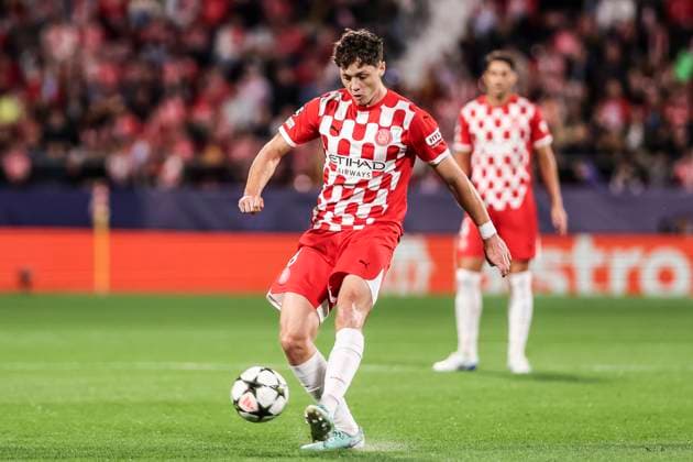 October 22, 2024, Girona, Girona, SPAIN: Ladislav Krejci of Girona FC in action during the UEFA Champions League, football match played between Girona FC and SK Slovan Bratislava at Estadio de Montilivi on October 22, 2024 in Girona, Spain. Girona SPAIN - ZUMAa181 20241022_zaa_a181_112 Copyright: xJavierxBorregox