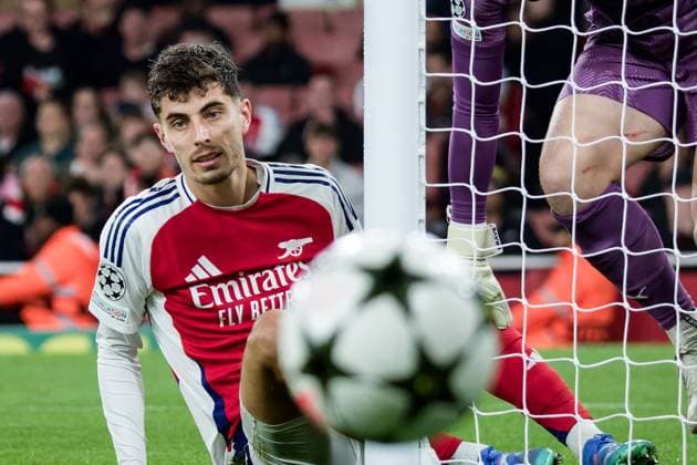 Sport Bilder des Tages London, England, October 22 2024: Kai Havertz (29 Arsenal) during the UEFA Champions League game between Arsenal and Shakhtar Donetsk at Emirates Stadium in London, England. (Pedro Porru SPP) Copyright: xPedroxPorrux xSPPx spp-en-PePoSp-4F8A1535_DxO
