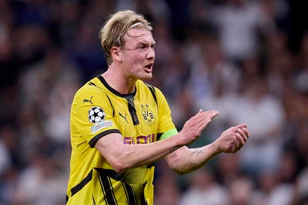 October 22, 2024, Madrid, Madrid, Spain: Julian Brandt of Borussia Dortmund during the UEFA Champions League football match between Real Madrid CF and Borussia Dortmund at Santiago Bernabeu Stadium in Madrid, Spain, October 22, 2024 Madrid Spain - ZUMAa206 20241022_zsp_a206_063 Copyright: xRubenxAlbarranx