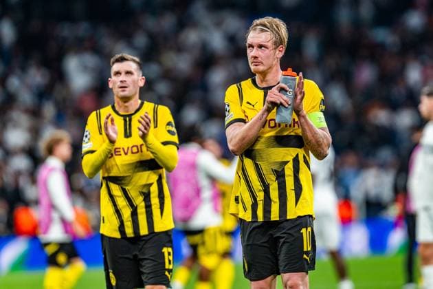 22 10 2024, Real Madrid vs Borussia Dortmund, UEFA Champions League, Matchday 3 Sadness and disappointment at Julian Brandt Borussia Dortmund, 10 Copyright: xBahhoxKarax