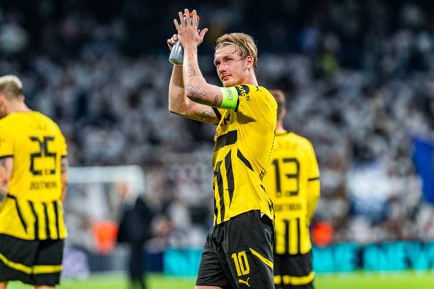 22 10 2024, Real Madrid vs Borussia Dortmund, UEFA Champions League, Matchday 3 Sadness and disappointment at Julian Brandt Borussia Dortmund, 10 Copyright: xBahhoxKarax