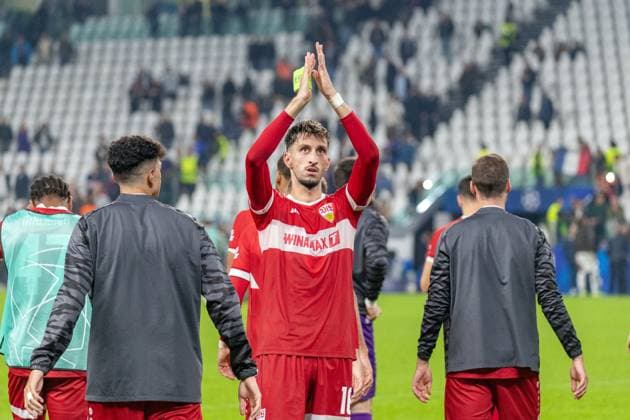 22 10 24 Juventus Turin VfB Stuttgart Italy, Turin, 22 10 2024, Football, UEFA Champions League, Juventus Turin VfB Stuttgart Atakan Karazor VfB Stuttgart
