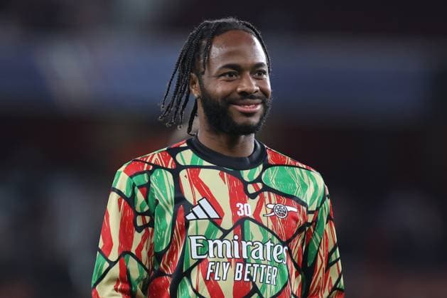 London, England, October 22nd 2024: Raheem Sterling (30 Arsenal) during the UEFA Champions League game between Arsenal and Shakhtar Donetsk at Emirates Stadium in London, England (Alexander Canillas SPP) Copyright: xAlexanderxCanillas SPPx spp-en-AlCa-9U2A2297