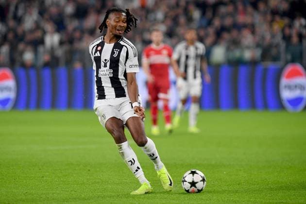 CALCIO - UEFA Champions League - Juventus FC vs VfB Stuttgart Khephren Thuram Juventus FC during UEFA Champions League 2024 25 League Phase - football match between Juventus FC and VfB Stoccarda at Allianz Stadium Turin Italy - 22 October 2024 - ph Giuliano Marchisciano during Juventus FC vs VfB Stuttgart, UEFA Champions League football match in Turin, Italy, October 22 2024 Turin Italy  Copyright: xIPAxSport ABACAx