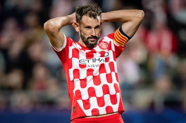 October 22, 2024, Barcelona, Spain: Cristian Stuani (Girona FC) looks dejected during the UEFA Champions League match between Girona FC and Slovan Bratislava at Estadi Municipal de Montilivi. Final Score: Girona FC 2;0 Slovan Bratislava Barcelona Spain - ZUMAs197 20241022_aaa_s197_423 Copyright: xFelipexMondinox