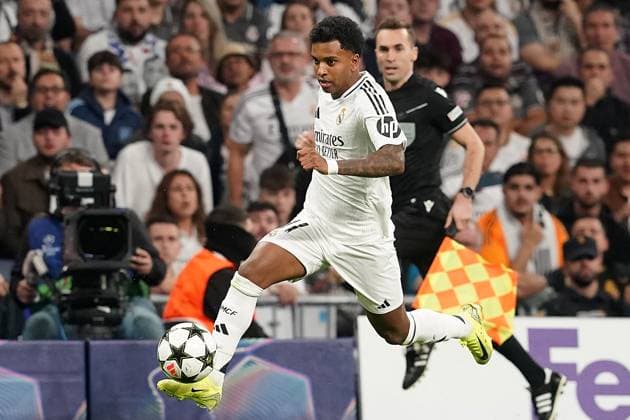 Champions League - Real Madrid v Borussia Dortmund Real Madrid CF s Rodrygo Goes during Champions League match Real Madrid v Borussia Dortmund on October 22, 2024 in Madrid, Spain. Photo by Acero AlterPhotos ABACAPRESS.COM Madrid Spain  Copyright: xAcero AlterPhotos ABACAx