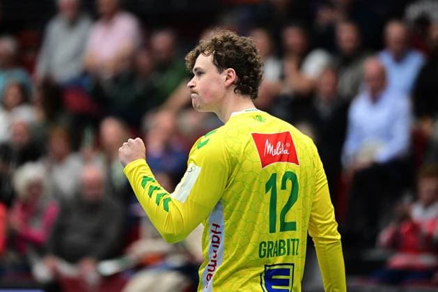 22 10 2024 pmk NH132385 Handball Men 2 Bundesliga Season 2024 2025 Merkur Arena Luebbecke TSV GWD Minden HSC 2000 Coburg Lucas GRABITZ 12 Goalkeeper Minden