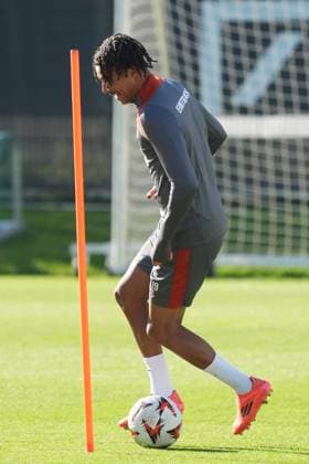 Nathaniel Brown Eintracht Frankfurt, 21 Frankfurt 23 10 2024 Eintracht Frankfurt final training before the Europa League against Riga, Deutsche Bank Park, UEFA Europa League