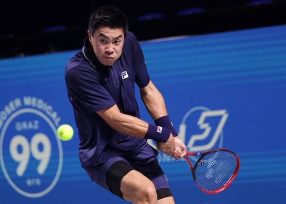 TENNIS - ATP, Tennis Herren Erste Bank Open VIENNA,AUSTRIA,23.OCT.24 - TENNIS - ATP World Tour, Erste Bank Open. Image shows Brandon Nakashima (USA).  GEPAxpictures xWalterxLuger