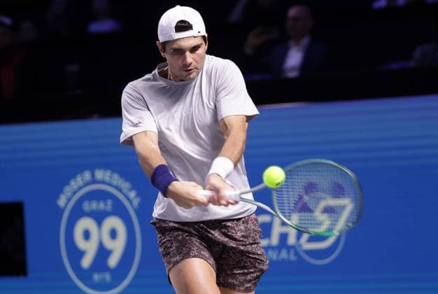 TENNIS - ATP, Tennis Herren Erste Bank Open VIENNA,AUSTRIA,23.OCT.24 - TENNIS - ATP World Tour, Erste Bank Open. Image shows Marcos Giron (USA).  GEPAxpictures xWalterxLuger