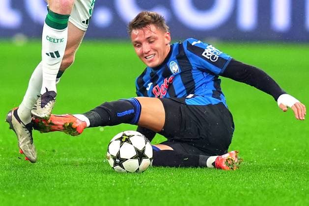 Atalanta s Mateo Retegui during the Uefa Champions League soccer match between Atalanta BC and Celtic FC at Gewiss Stadium in Bergamo, north Italy - Wednesday , October 23 , 2024. - Soccer .  Copyright: xSpada LaPressex