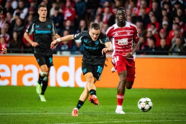 Football, CL, Stade Brest - Bayer 04 Leverkusen
