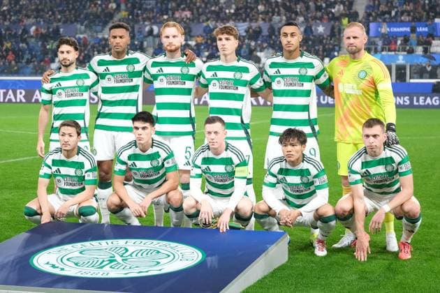 CALCIO - UEFA Champions League - Atalanta BC vs Celtic Celtic FC Team lined up before the kick-off of during the UEFA Champions League 2024 2025 League Phase MD3 football match between Atalanta BC and Celtic FC at Gewiss Stadium on October 23, 2024, Bergamo, Italy. Bergamo Italy  Copyright: xIPAxSport ABACAx