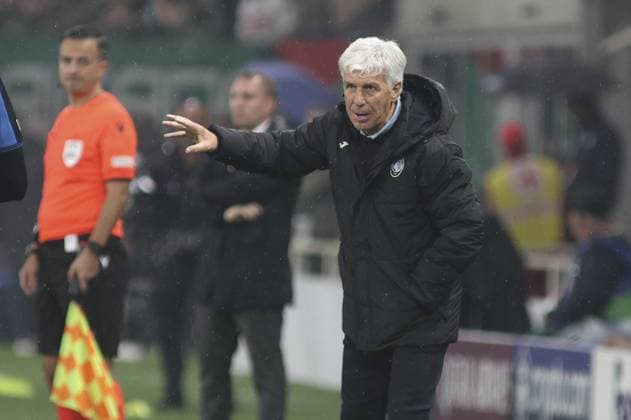 Gian Piero Gasperini Head Coach of Atalanta BC gestures during Atalanta BC vs Celtic FC, 3Ã‚Â° round of Chanpions League 2024-25, game at Gewiss stadium in Bergamo (BG), Italy, on October 23, 2024.  Copyright: xDavidexCasentini IPAxSportx xipax xx IPA_50883382 IPA_Agency_IPA50883382