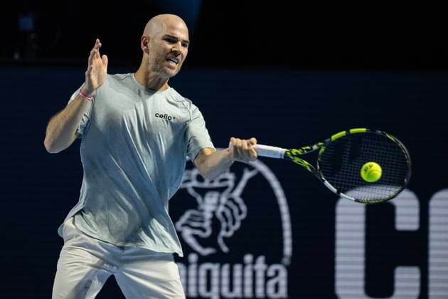 23rd October 2024; St. Jakobshalle, Basel, Switzerland; ATP, Tennis Herren 500 Swiss Indoors Basel Tennis, Day 3; Adrian Mannarino (FRA) in action against Stan Wawrinka (SUI) in the round of 32  ActionPlus12706539 DavidxEmm