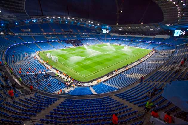Manchester City v AC Sparta Praha - UEFA Champions League 2024 25 A general view of the Etihad Stadium during the UEFA Champions League League Stage match between Manchester City and AC Sparta Praha at the Etihad Stadium in Manchester, on October 23, 2024. Manchester Manchester United, ManU Kingdom  Copyright: xMIxNewsx originalFilename:fletcher-manchest241023_np8hs.jpg
