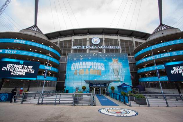 Manchester City v AC Sparta Praha - UEFA Champions League 2024 25 A general view of Etihad Stadium during the UEFA Champions League League Stage match between Manchester City and AC Sparta Praha at the Etihad Stadium in Manchester, on October 23, 2024. Manchester Manchester United, ManU Kingdom  Copyright: xMIxNewsx originalFilename:fletcher-manchest241023_npFO1.jpg