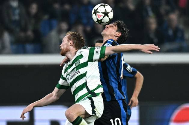 Db Bergamo 23 10 2024 - Champions League Atalanta-Celtic foto Daniele Buffa Image nella foto: Nicolo™Zaniolo-Liam Scales 