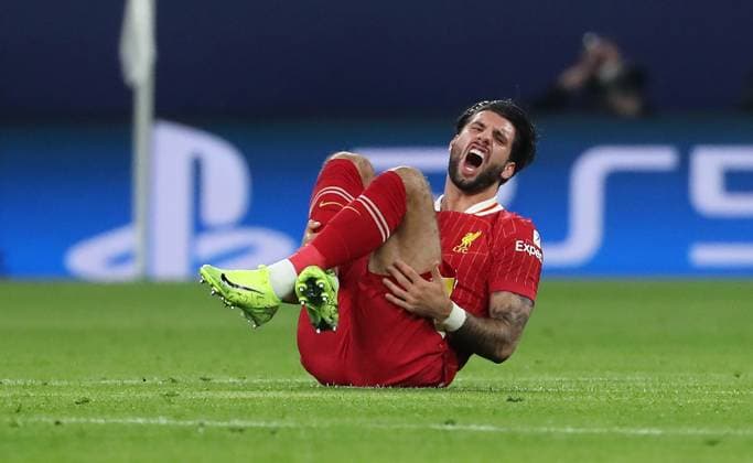 Dominik Szoboszlai after duel Sport Football Soccer UEFA Champions League UCL Men 3 Matchday Season 2024 2025 23 10 2024 Rasen Ballsport RB Leipzig RBL vs Liverpool FC LFC DFL regulations prohibit any use of photographs as image sequences and or quasi video