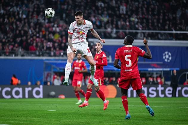 23 10 2024, Football, Champions League, Matchday 3, Season 2024 2025, RB Leipzig Liverpool FC, Lois Openda RB Leipzig xRHR PHOTO TKx Copyright: RHR-FOTOx RHR-FOTO TK