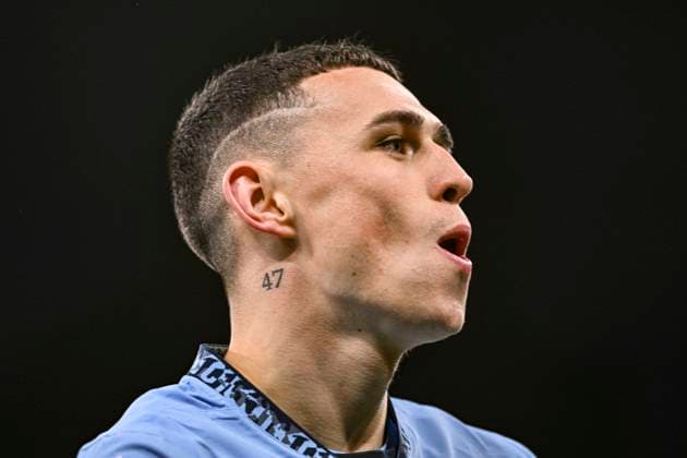 23rd October 2024; Etihad Stadium, Manchester, England; UEFA Champions League Football, Manchester City versus Sparta Prague; Phil Foden of Manchester City celebrates after scoring in the 3rd minute for 1-0  ActionPlus12706614 GodfreyxPitt