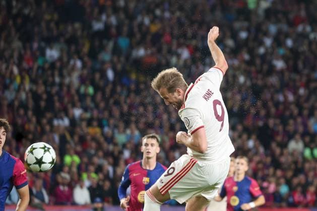 No goal by Harry Kane Bayern Munechen 9 , ESP, FC Barcelona FC Bayern Muenchen, Football, Champions League, Matchday 3, Season 2024 2025, 23 10 2024 ESP, FC Barcelona FC Bayern Muenchen, Football, Champions League, Matchday 3, Season 2024 2025, 23 10 2024 Barcelona Copyright: xEibner-Pressefoto JoergxNiebergax EP_JNL