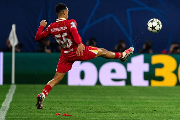 LEIPZIG, GERMANY - 23 OCTOBER, 2024: The match of UEFA Champions League RB Leipzig vs FC Liverpool at Red Bull Arena  Copyright: xVITALIIxVITLEOx