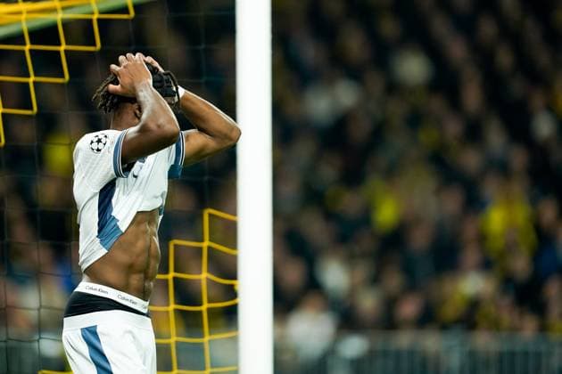 Bern, Switzerland, October 23rd 2024: Yann Bisseck (31 Inter) reacts after a missed chance during the UEFA Champions League football match between BSC Young Boys and FC Internazionale at Wankdorf Stadion in Bern, Switzerland. (Daniela Porcelli SPP) Copyright: xDanielaxPorcellix xSPPx spp-en-DaPoSp-20241023-_DP17650