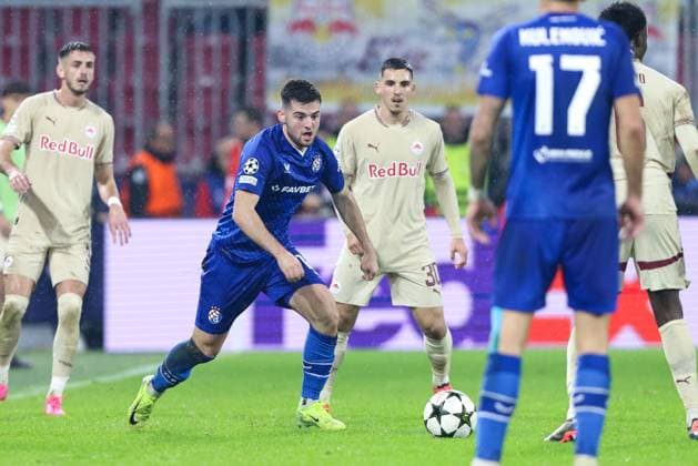 SOCCER - UEFA CL, RBS vs Zagreb SALZBURG,AUSTRIA,23.OCT.24 - SOCCER - UEFA Champions League, Red Bull Salzburg vs GNK Dinamo Zagreb. Image shows Martin Baturina (Zagreb).  GEPAxpictures xMathiasxMandl