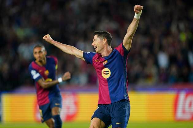 ESP: FC Barcelona, Barca and Bayern Munich. UEFA Champions League. Date 3. Robert Lewandowski of FC Barcelona during the UEFA Champions League match between FC Barcelona and Bayern Munich played at Lluis Companys Stadium on October 23, 2024 in Barcelona, Spain. kpng Copyright: xSergioxRuizx xImagox PS_241023_BAR_BAY_032