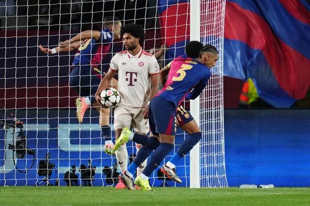 ESP: FC Barcelona, Barca and Bayern Munich. UEFA Champions League. Date 3. Raphael Dias Belloli Raphinha of FC Barcelona celebrates after scoring goal during the UEFA Champions League match between FC Barcelona and Bayern Munich played at Lluis Companys Stadium on October 23, 2024 in Barcelona, Spain. kpng Copyright: xBaguxBlancox xPRESSINPHOTOx PS_241023_BAR_BAY_1187