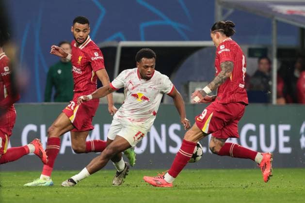 Lois Openda RB Leipzig,11 vs Virgil van Dijk Liverpool FC,4 Champions League league phase season 2024 2025 RB Leipzig vs Liverpool FC at the Red Bull Arena in Leipzig Action,Football,Germany,Man,Men,23 10 2024